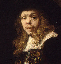 Gerard de Lairesse (1641–1711) by Rembrandt.  Lariesse suffered from congenital syphilis.